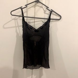 VICTORIA’S SECRET | Lace & Nylon camisole, sz S